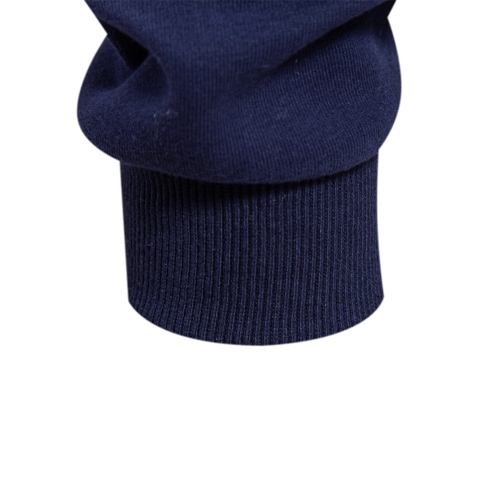 Men's knit polo sweater with long sleeves detail