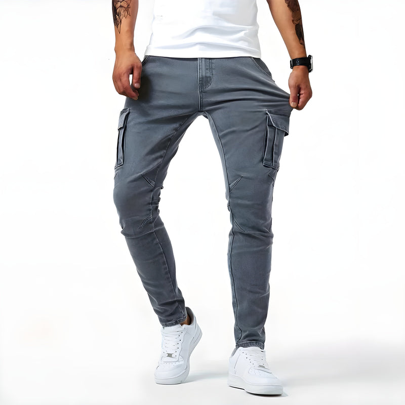 Francois Men's Pants – Comfortable & Modern Stretch Denim Cargo Pants
