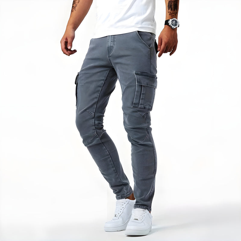 Francois Men's Pants – Comfortable & Modern Stretch Denim Cargo Pants