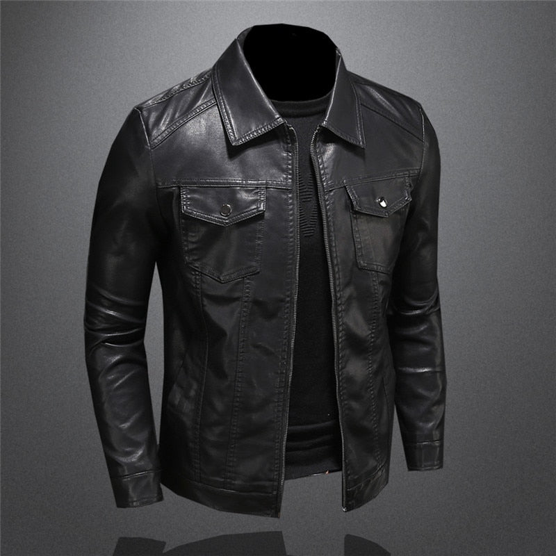 Robert Veste Homme en Cuir Premium – Style Intemporel, Résistant & Élégant