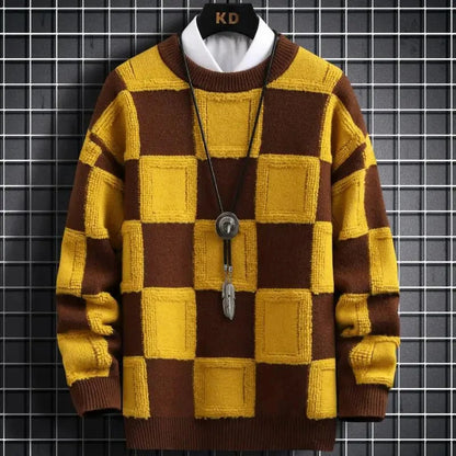 Ythan Pull Homme en Cachemire – Col Rond Classique, Coupe Régulière & Confort Doux