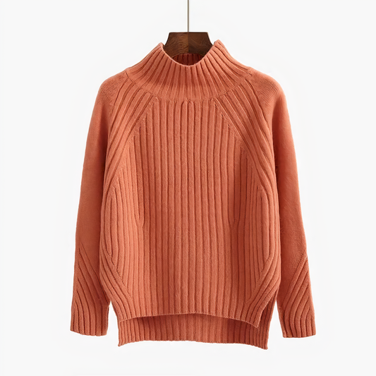 Alessia Pull Femme – Tricot Élégant en Coton Mélangé Respirant et Confortable pour l’Hiver