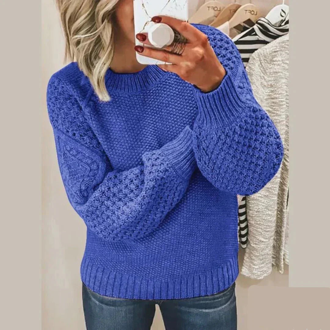 Kayla Pull Femme – Pull Classique en Laine Douce & Chaude au Style Intemporel