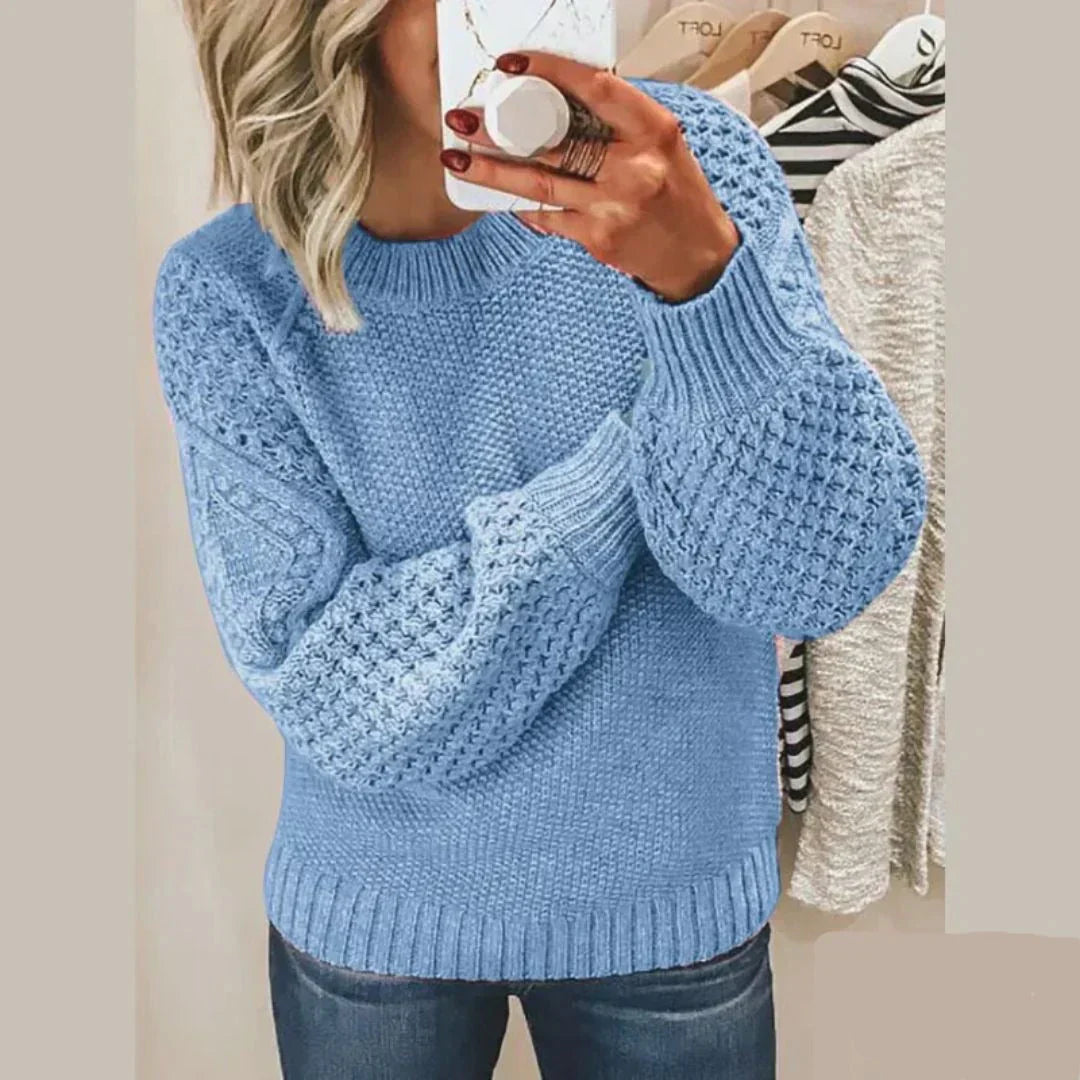 Kayla Pull Femme – Pull Classique en Laine Douce & Chaude au Style Intemporel