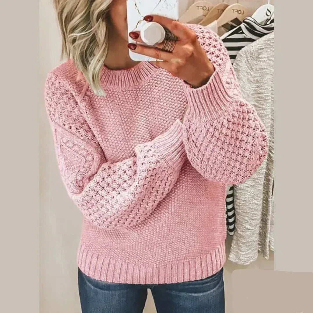 Kayla Pull Femme – Pull Classique en Laine Douce & Chaude au Style Intemporel