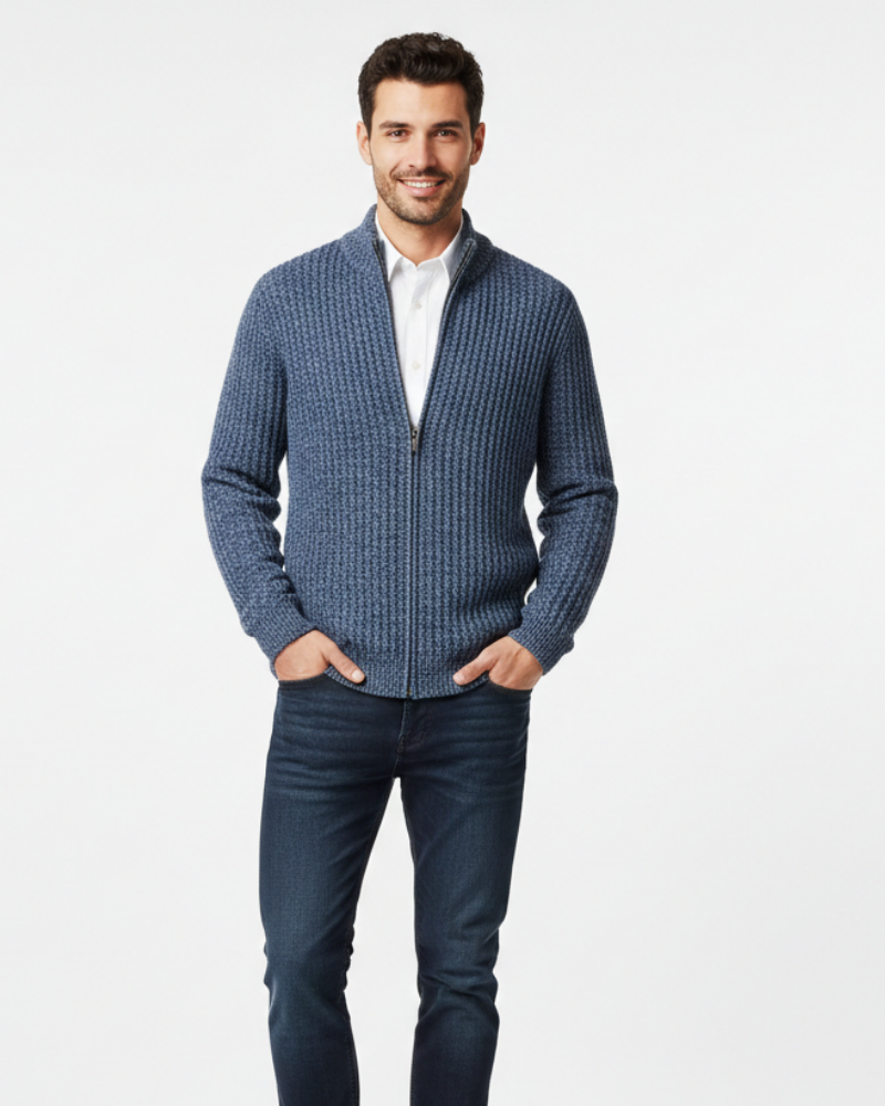 Danny Men's Merino Wool Gilet – Full Zip, Breathable & Thermal Comfort