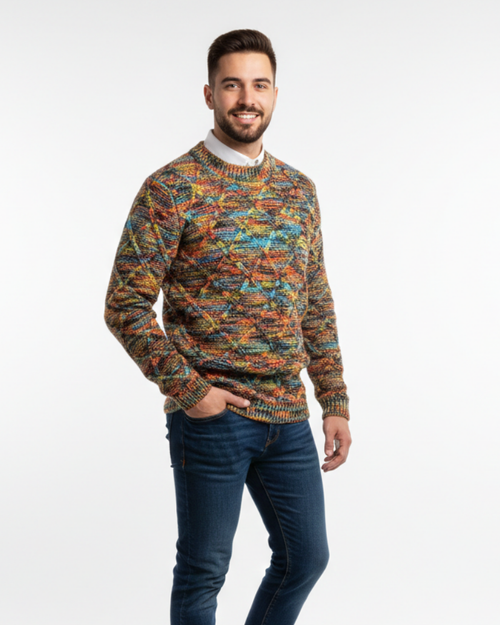Dominic Men's Thick Knit Sweater – Warm Knit, Modern Style & Winter Comfort