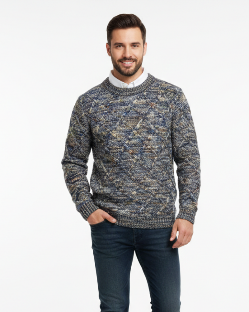 Dominic Men's Thick Knit Sweater – Warm Knit, Modern Style & Winter Comfort
