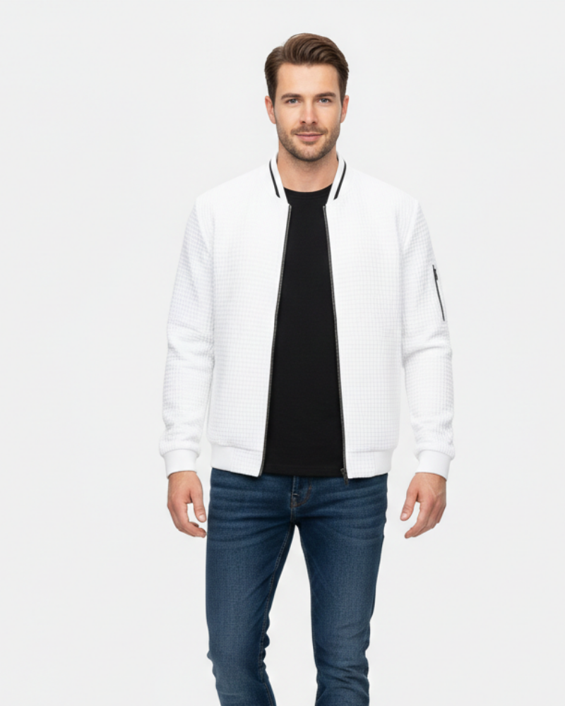 Zykellion Men's Zip Vest – Elegantly and Versatile Finely Knitted Cardigan