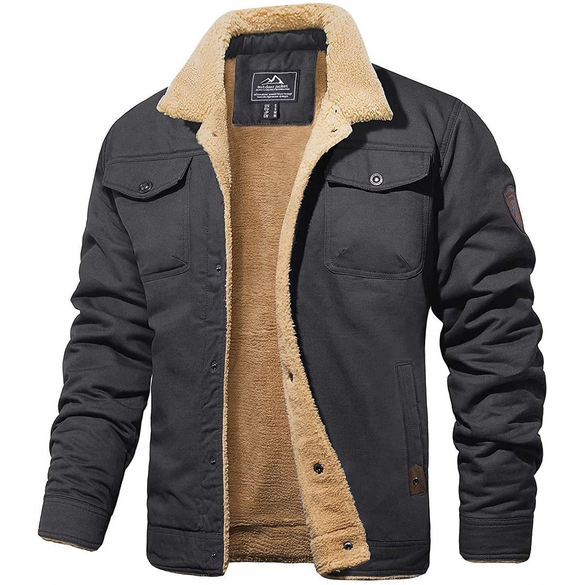 Modern men's jacket detail