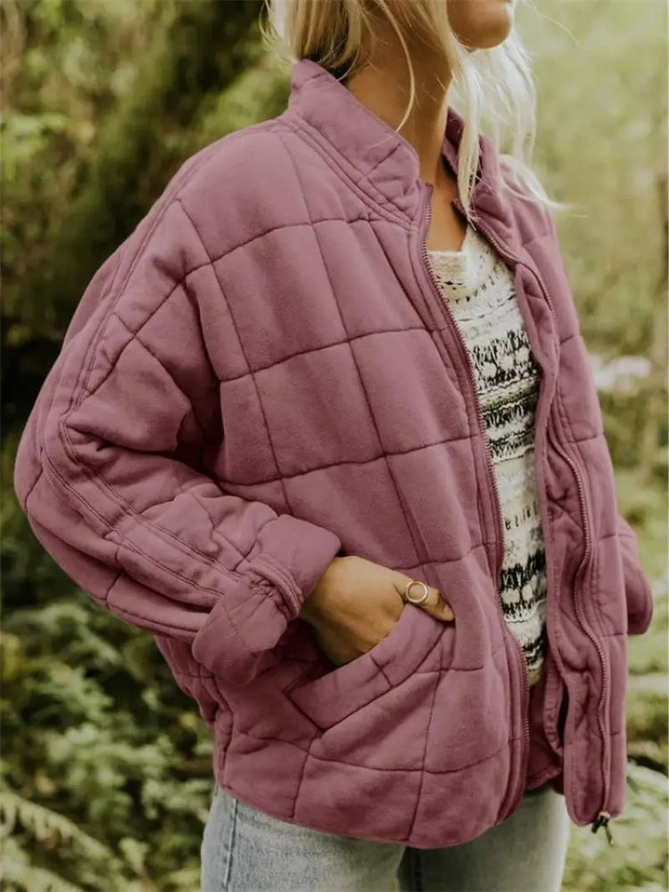 Jane modern quilted jacket for cold weather