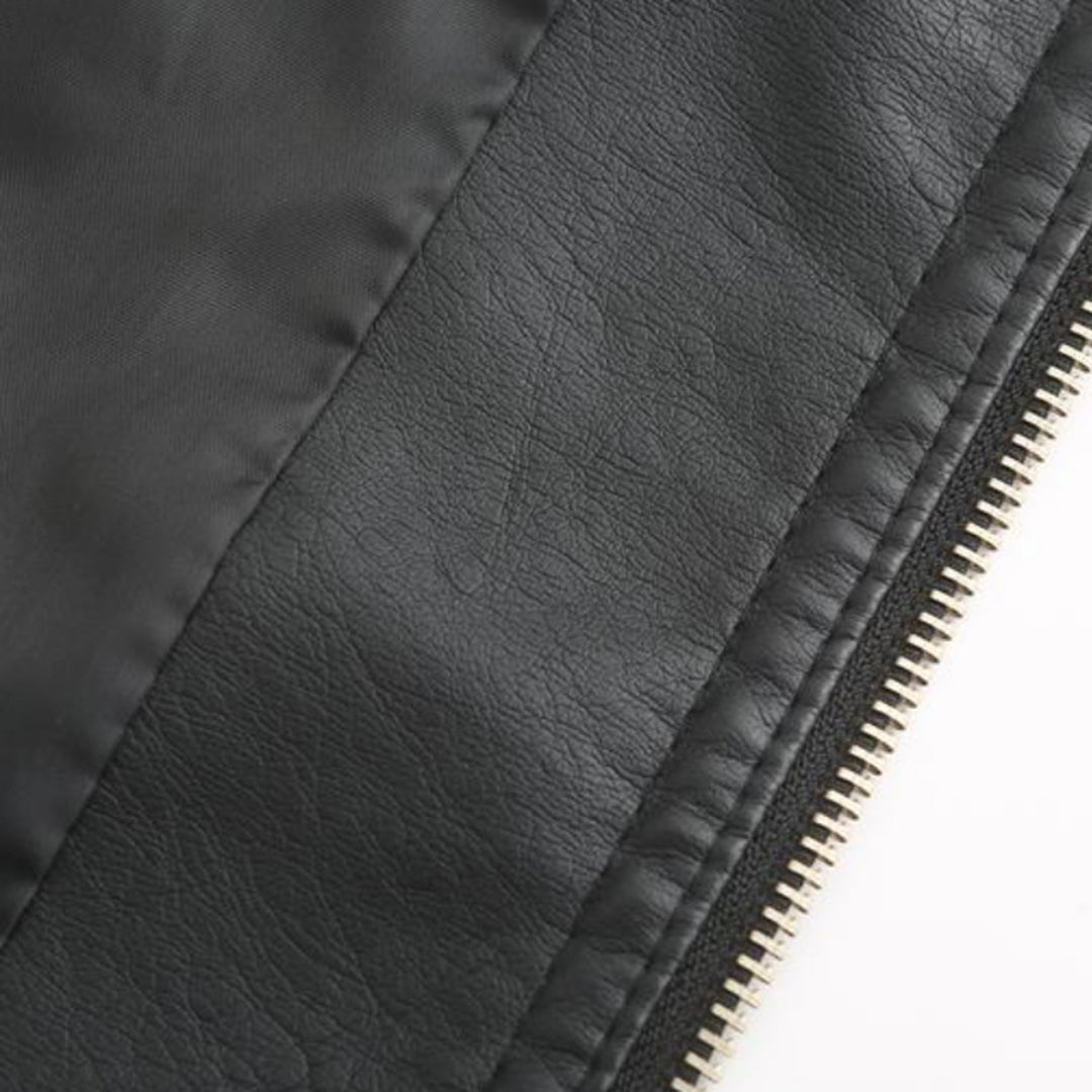 Women's Biker Jacket Zip detail