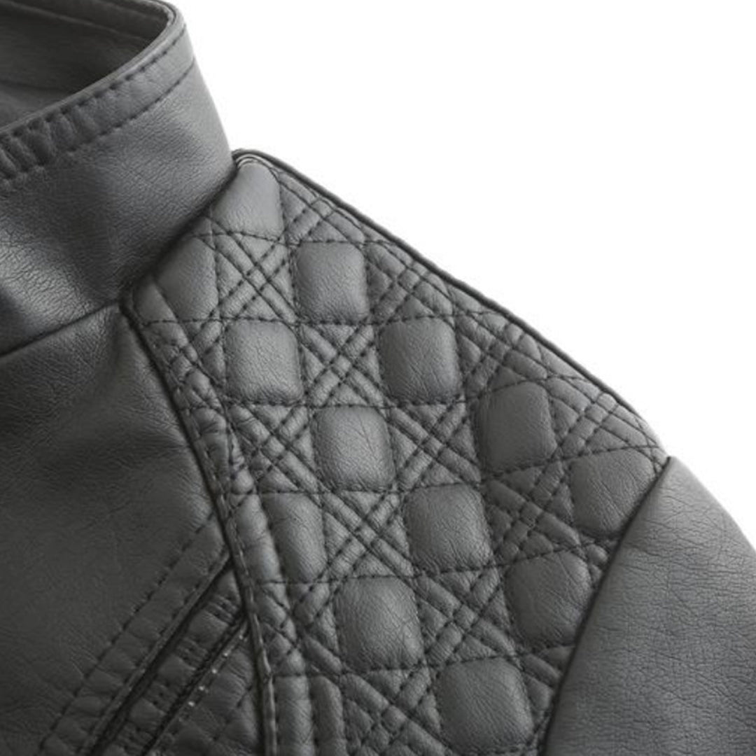 Women's Biker Jacket detail