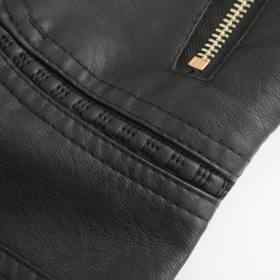 Women's Biker Jacket detail