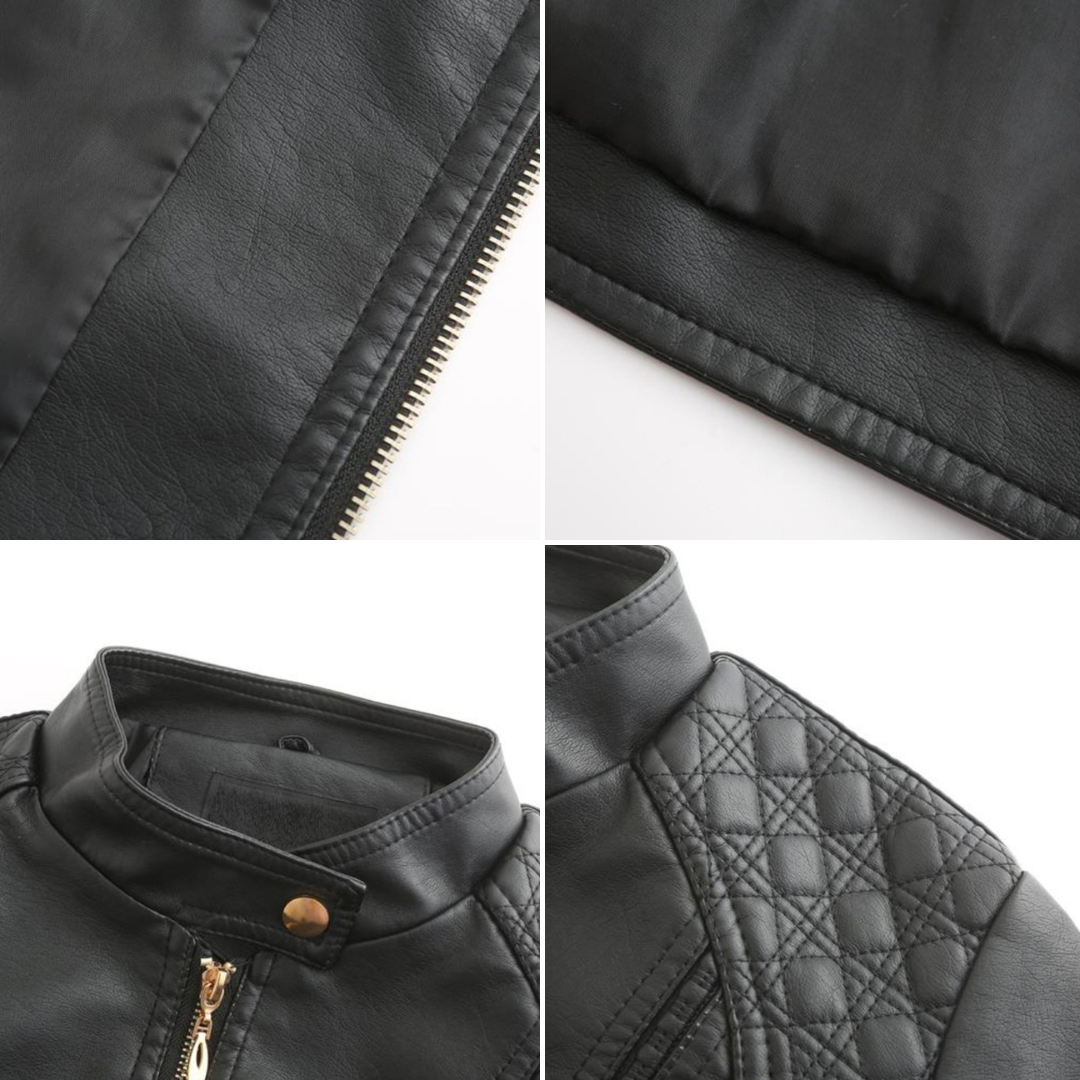Women's Biker Jacket detail
