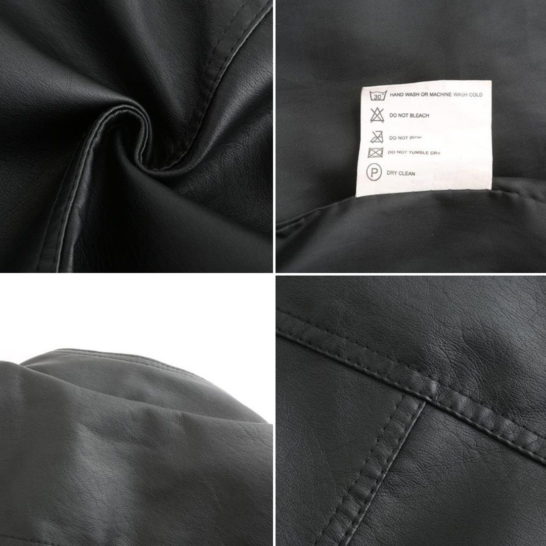 Women's Biker Jacket detail