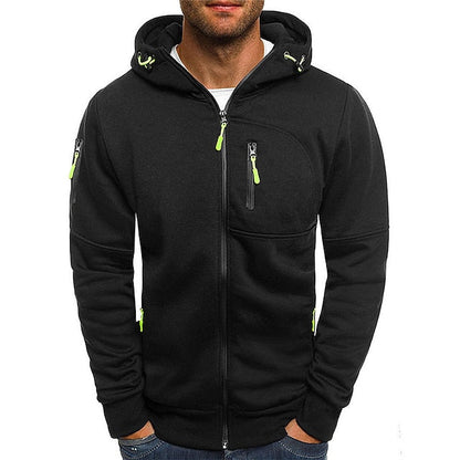 Cotton Hooded Sweatshirt for men-black
