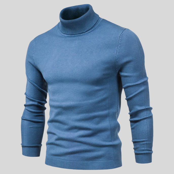 Jerold elegant men's sweater for winter-blue