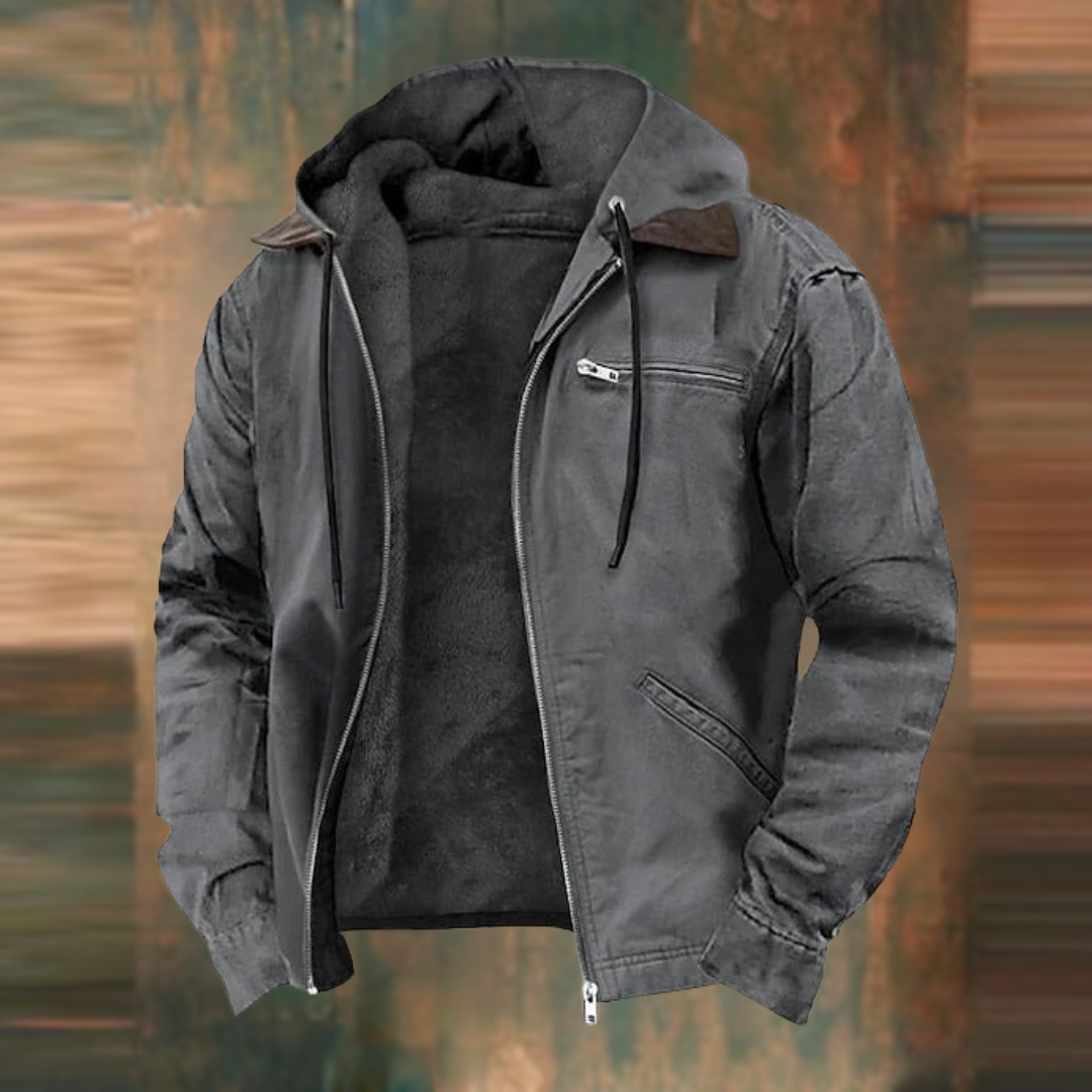 Jerome Men's Jacket – Modern Leather Style -grey