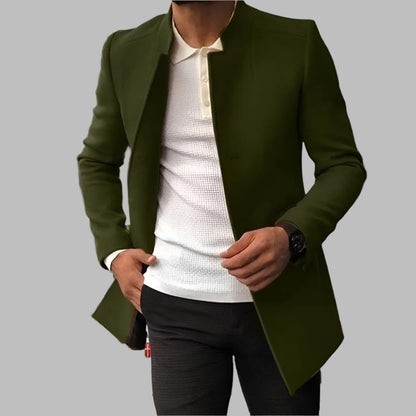 Alain Manteau Homme – Manteau Élégant en Laine Douce et Confortable au Style Intemporel