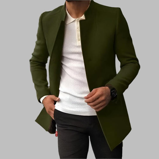 Alain Manteau Homme – Manteau Élégant en Laine Douce et Confortable au Style Intemporel