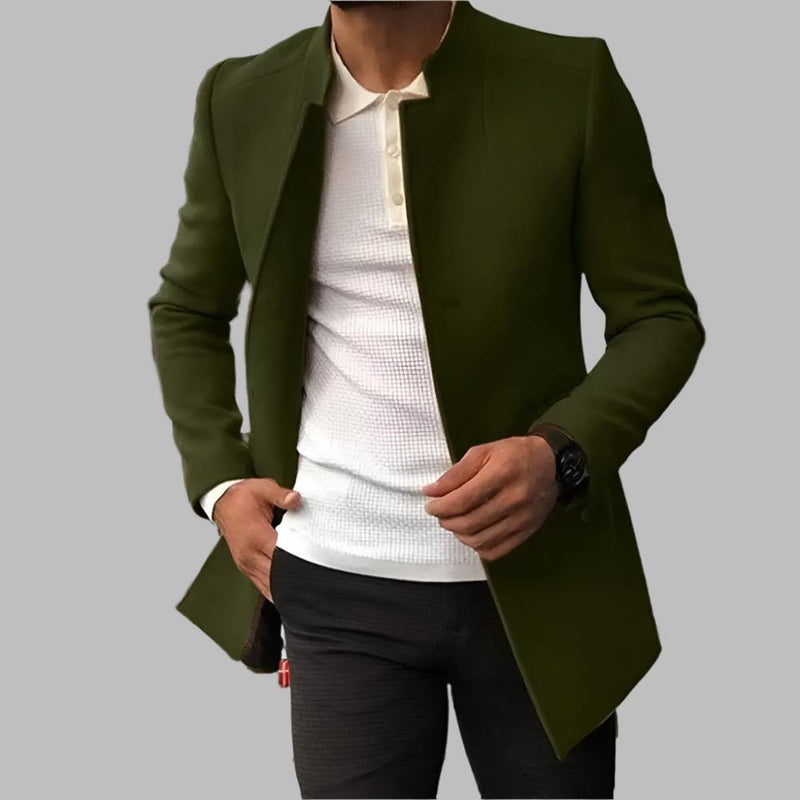 Alain Men's Coat – Elegant Soft Wool Coat with Timeless Style