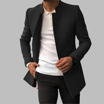 Alain Manteau Homme – Manteau Élégant en Laine Douce et Confortable au Style Intemporel
