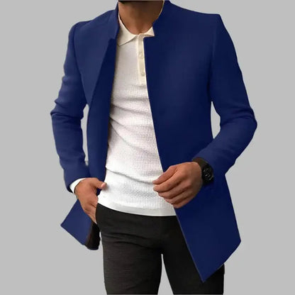 Alain Manteau Homme – Manteau Élégant en Laine Douce et Confortable au Style Intemporel