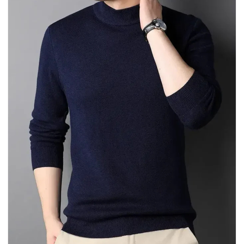 Elegant Keneth men's winter sweater-blue
