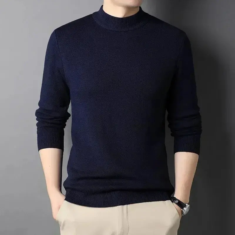 Warm knit turtleneck sweater with soft blend