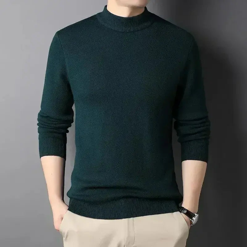Elegant Keneth men's winter sweater-green