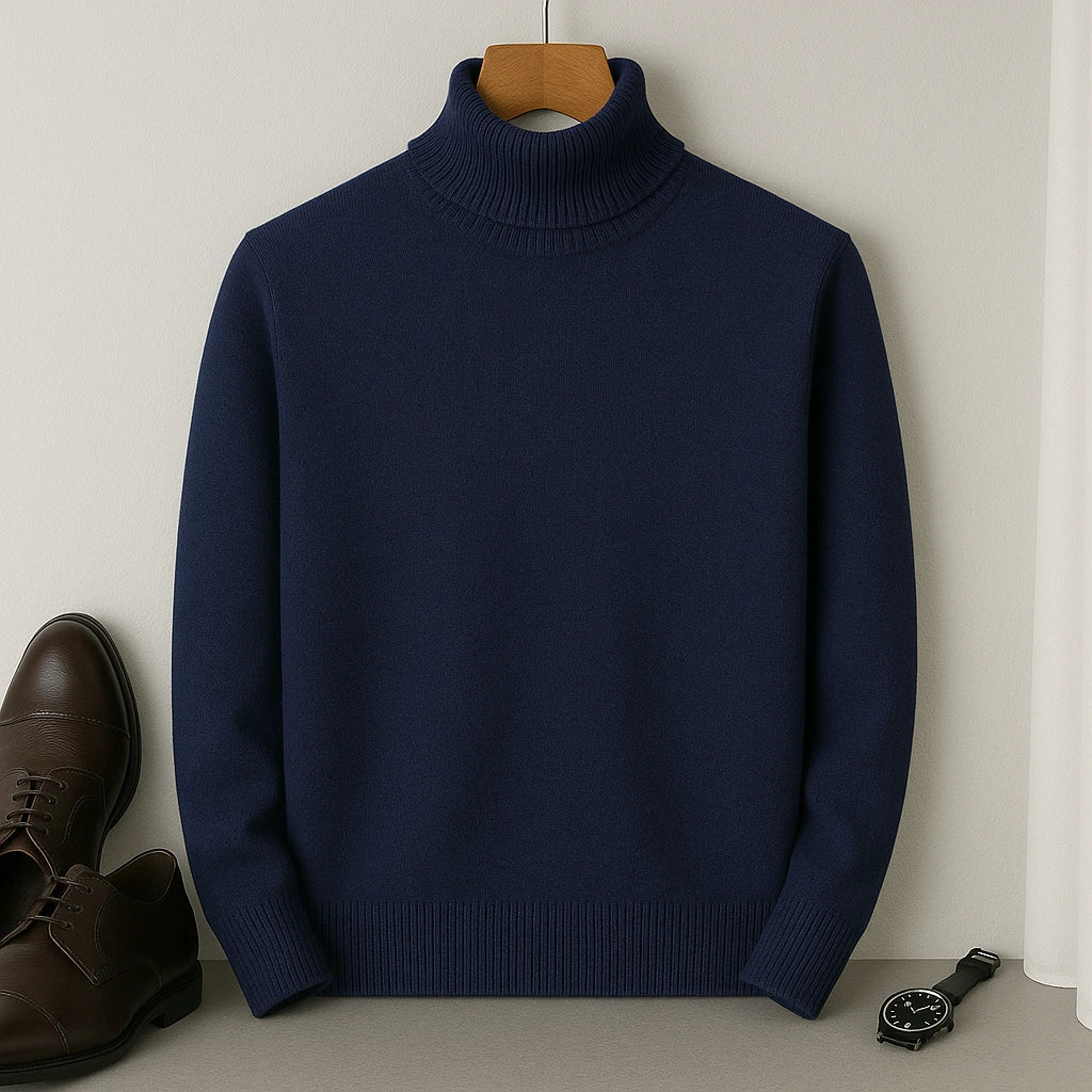 Cashmere wool turtleneck sweater by Kian