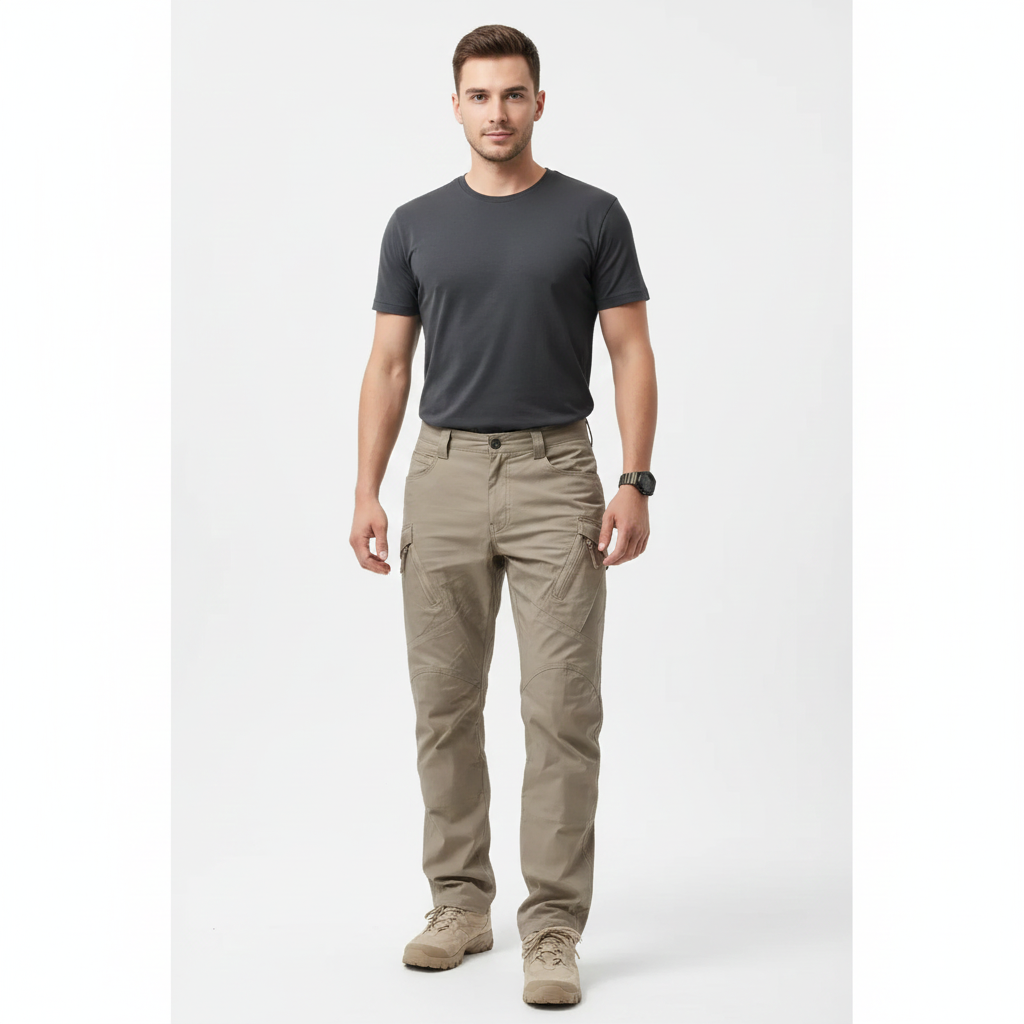 Kurt Men's Cargo Pants – Durable Tactical Pants with Numerous Pockets & Comfort