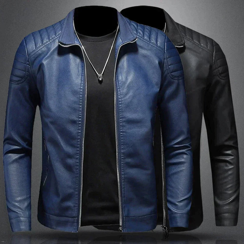 Lance Men's Leather Jacket front view