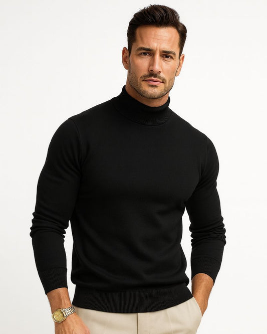 Leonardo Men's Turtleneck Sweater – Premium Soft Knit with a Modern and Elegant Style