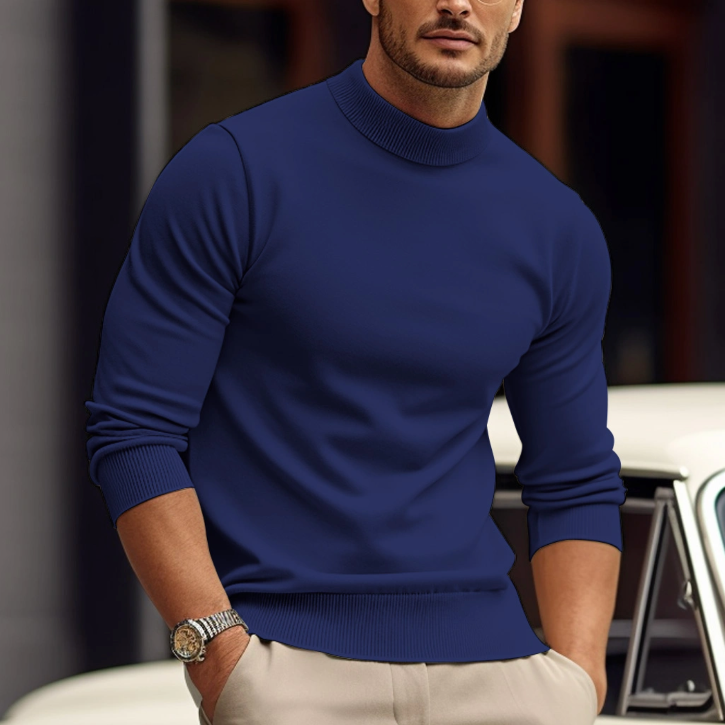 Leonardo Men's Turtleneck Sweater – Premium Soft Knit with a Modern and Elegant Style