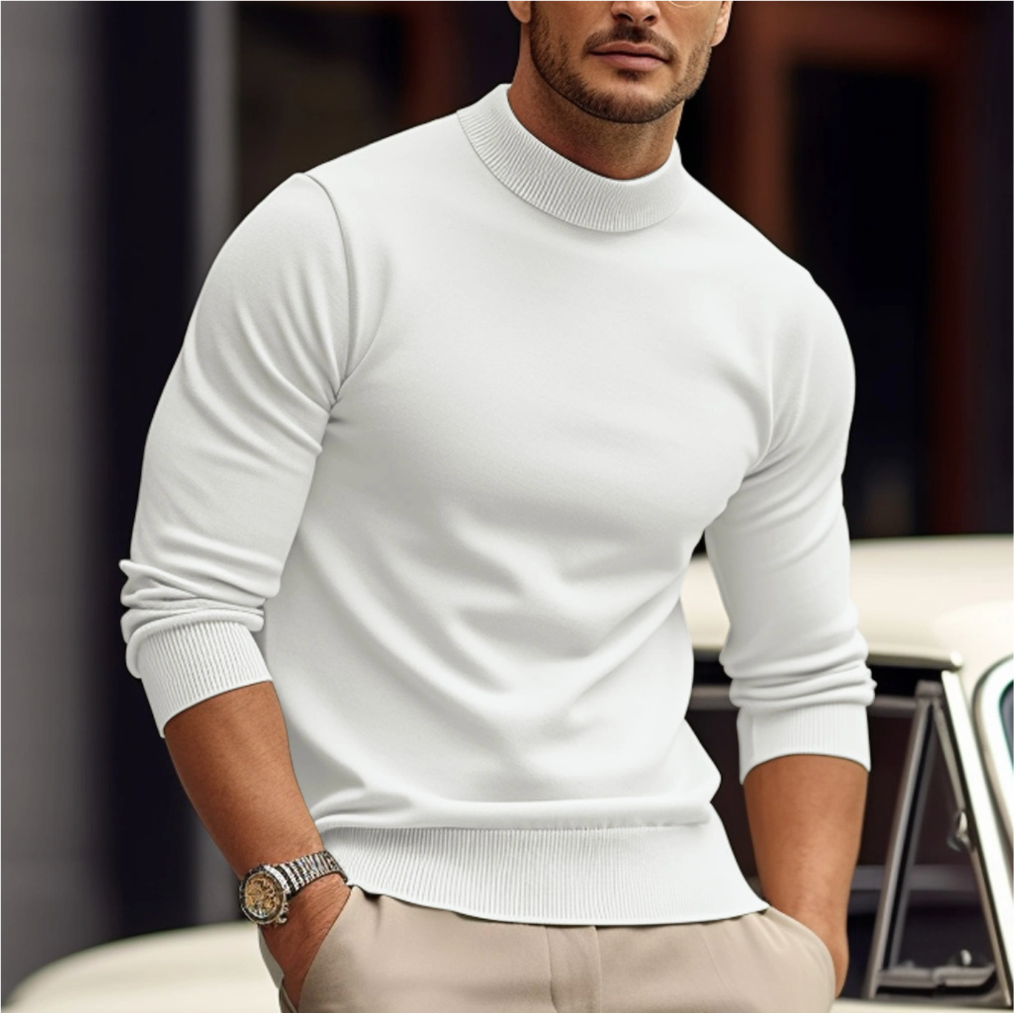 Leonardo Men's Turtleneck Sweater – Premium Soft Knit with a Modern and Elegant Style