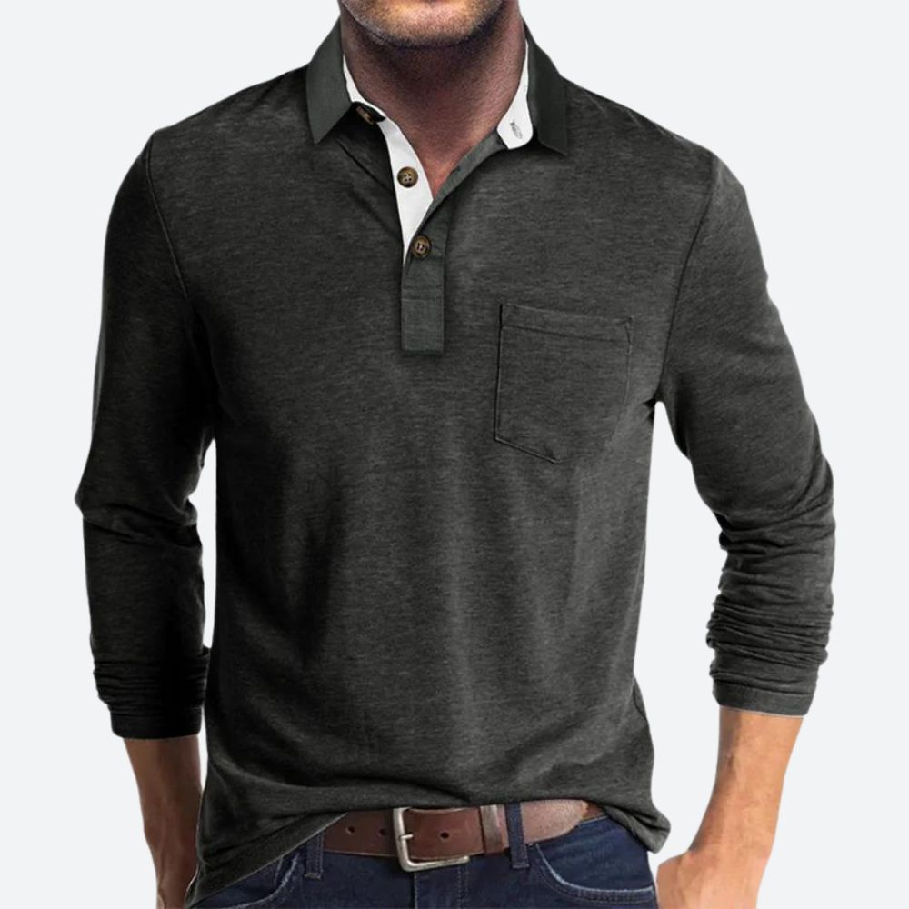 Modern Lito cotton polo for men