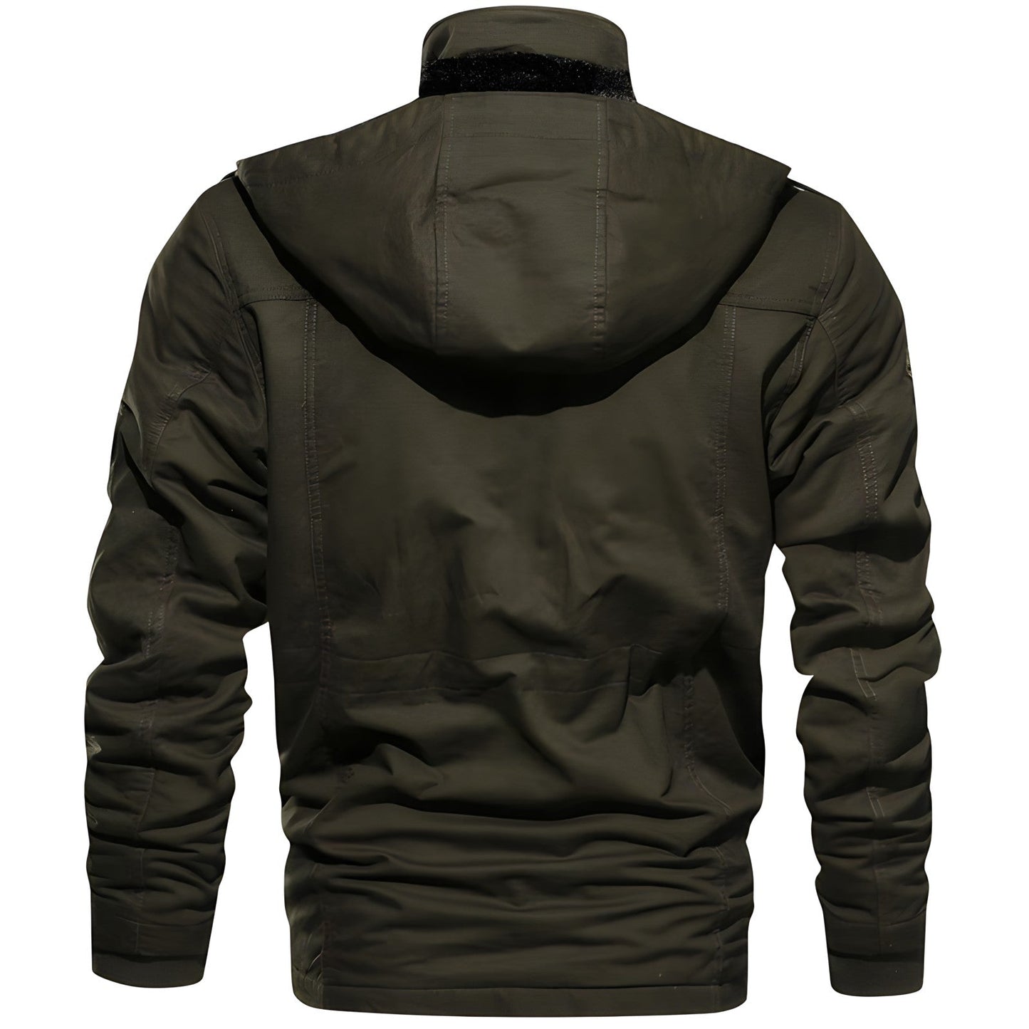 Logan Veste Militaire Homme – Manteau Imperméable avec Doublure Polaire & Taille Ajustable
