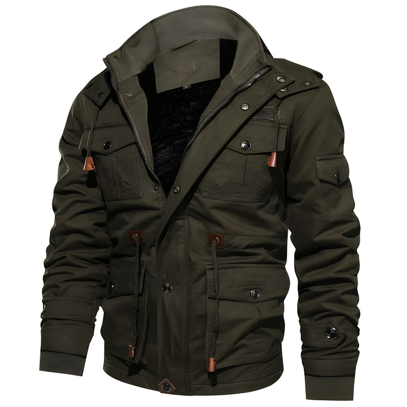 Waterproof Military Jacket with fleece lining