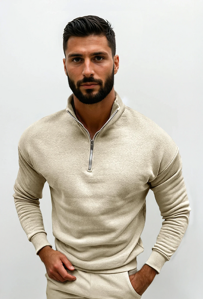 Lorence Men's Half-Zip Sweater – Soft Modern Knit with Elegant and Comfortable Fit