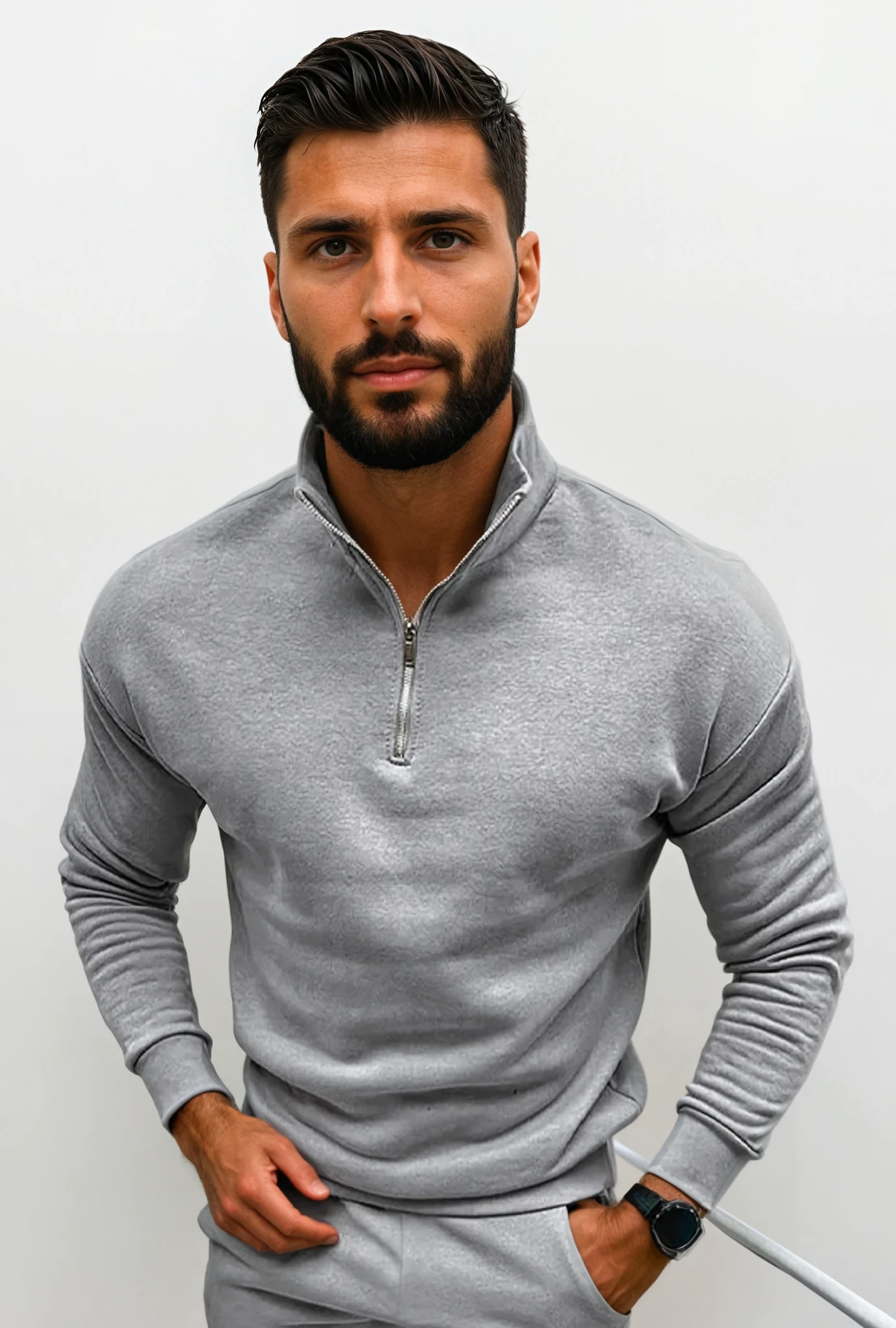 Lorence Men's Half-Zip Sweater – Soft Modern Knit with Elegant and Comfortable Fit