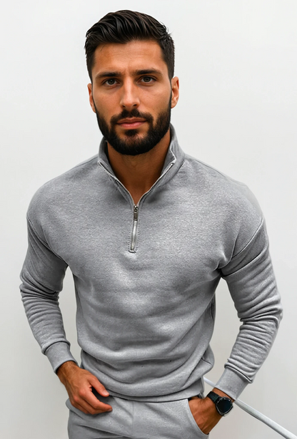 Lorence Men's Half-Zip Sweater – Soft Modern Knit with Elegant and Comfortable Fit