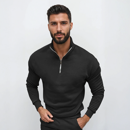 Lorence Men's Half-Zip Sweater – Soft Modern Knit with Elegant and Comfortable Fit