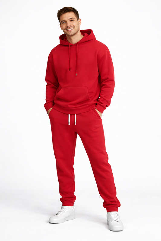 Luca Men's Sports Set - Hoodie with Hood & Comfortable Polyester Jogger