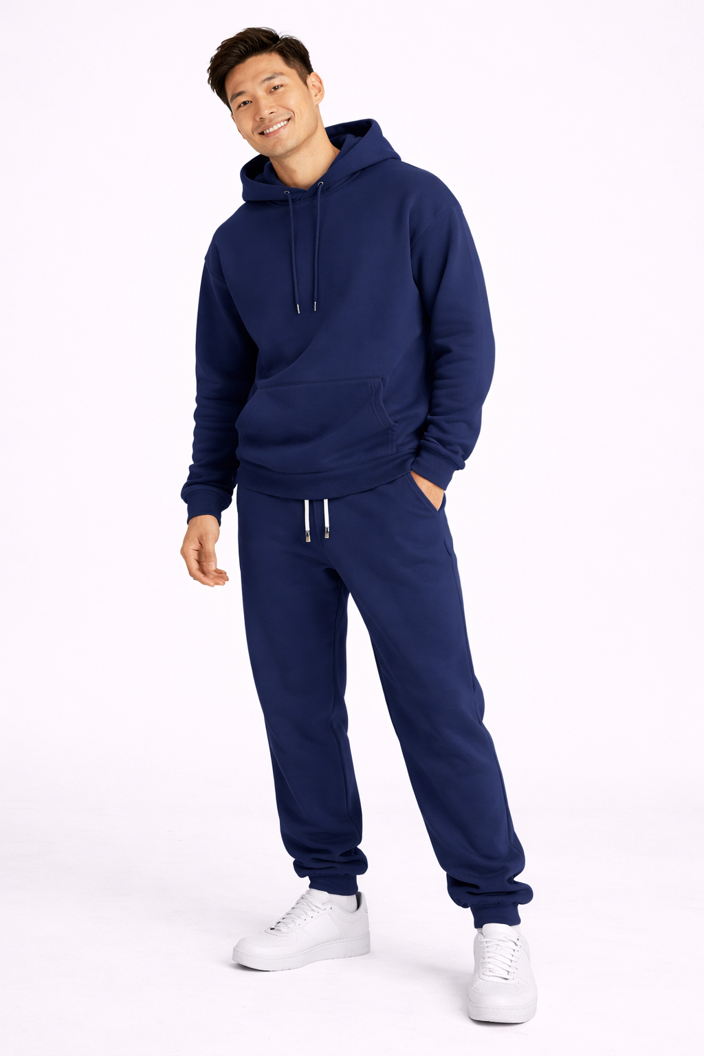 Luca Men's Sports Set - Hoodie with Hood & Comfortable Polyester Jogger