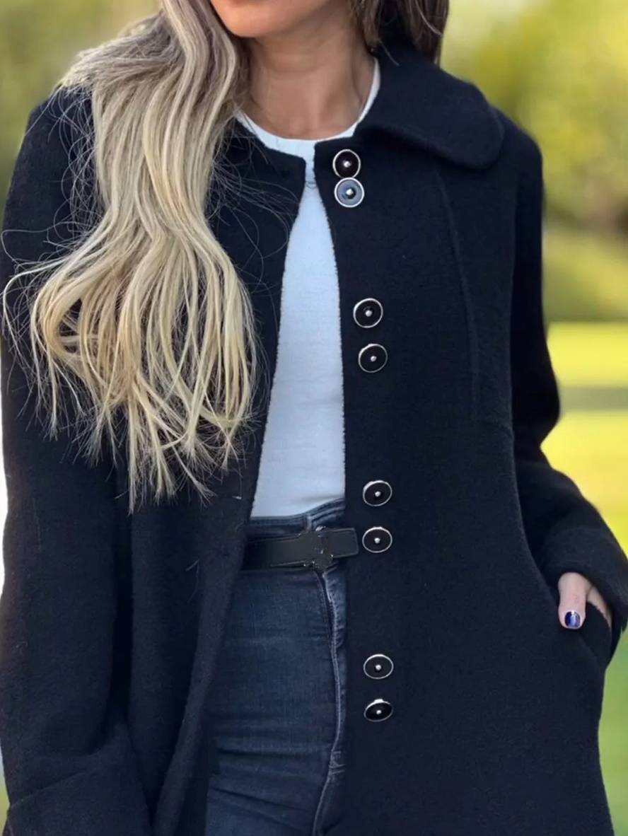 Charlotte Gilet Long Femme – Cardigan Élégant, Chaud & Confortable pour Toutes Occasions