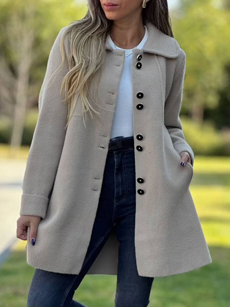 Charlotte Gilet Long Femme – Cardigan Élégant, Chaud & Confortable pour Toutes Occasions