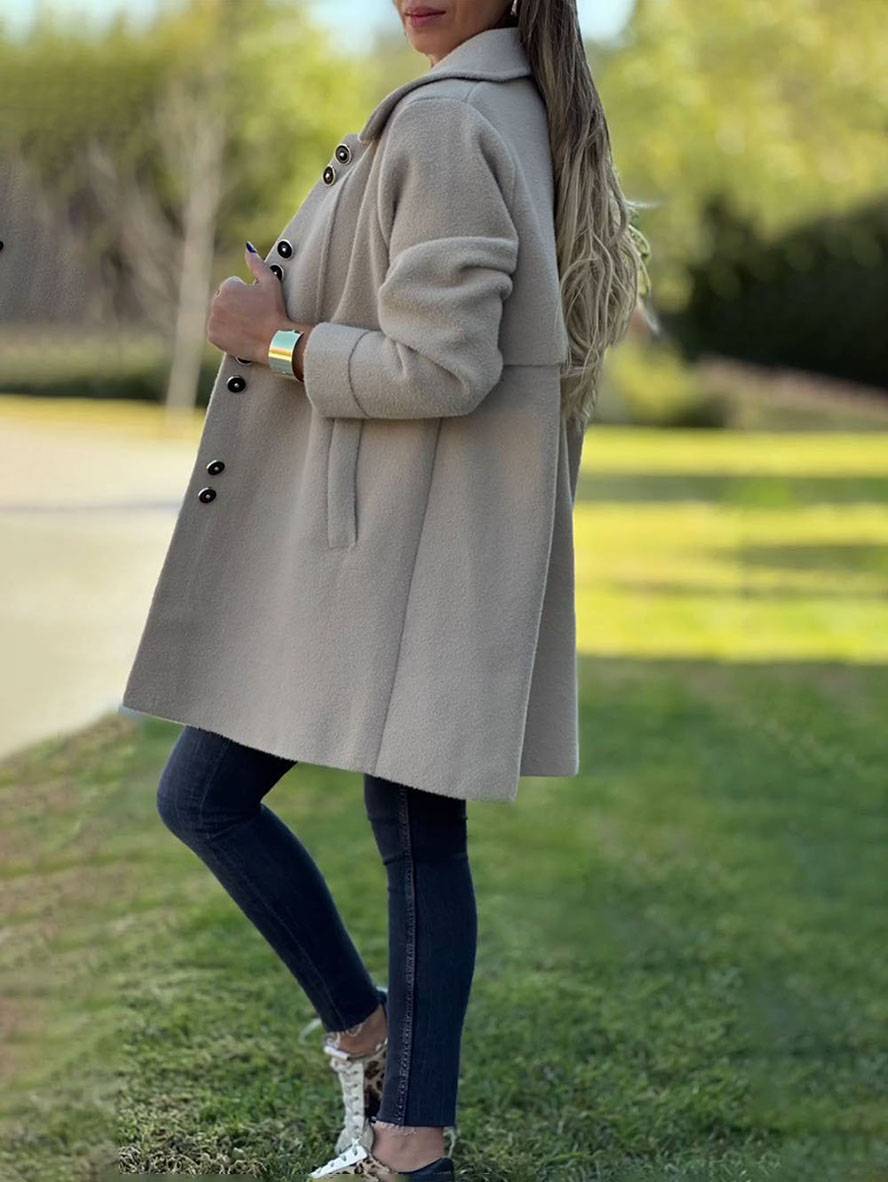 Charlotte Gilet Long Femme – Cardigan Élégant, Chaud & Confortable pour Toutes Occasions