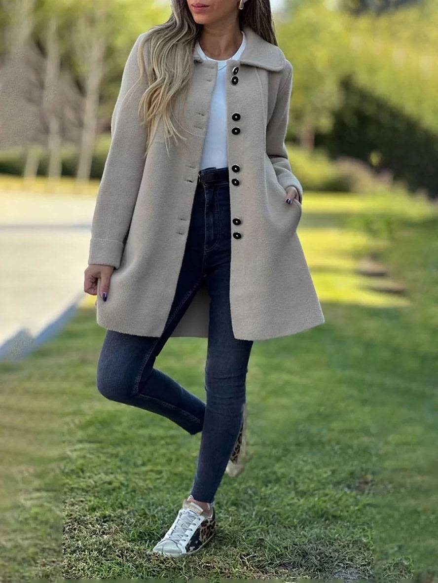 Charlotte Gilet Long Femme – Cardigan Élégant, Chaud & Confortable pour Toutes Occasions